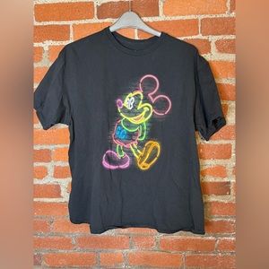 Disney Neon Lights Mickey Mouse Tee